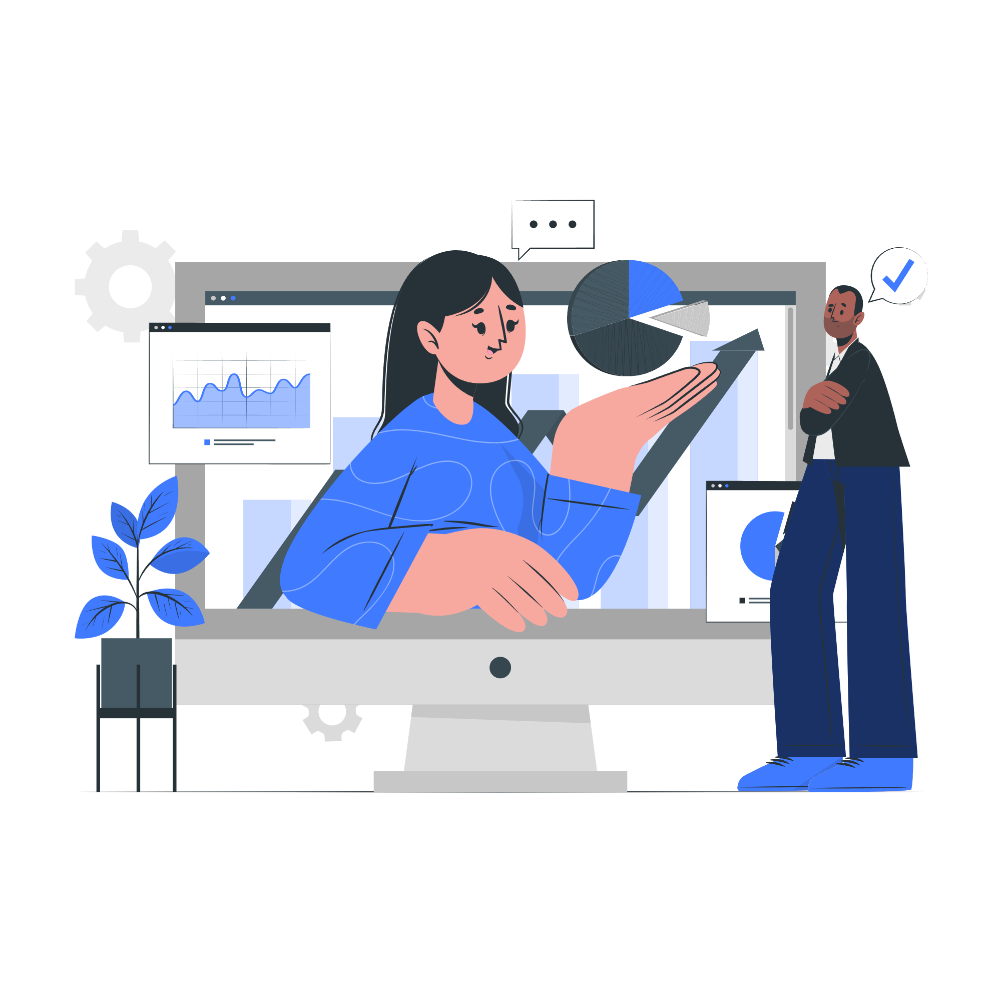 Illustration of financial success